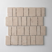 Scarpa Rosa Perlino Marble Honed Mosaic Tile - Cemento Collection