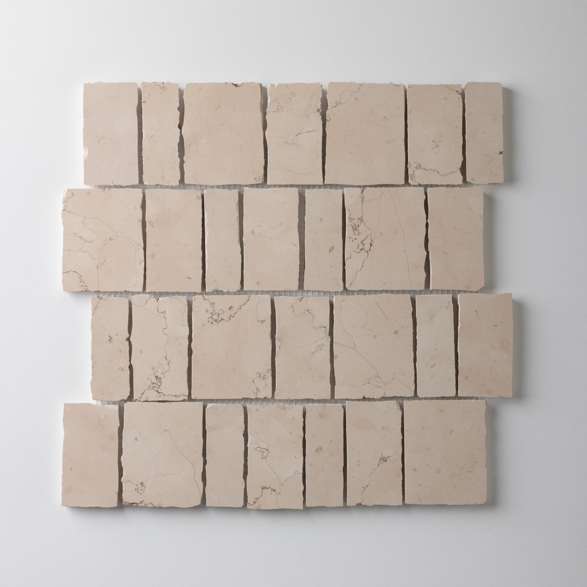 Scarpa Rosa Perlino Marble Honed Mosaic Tile - Cemento Collection