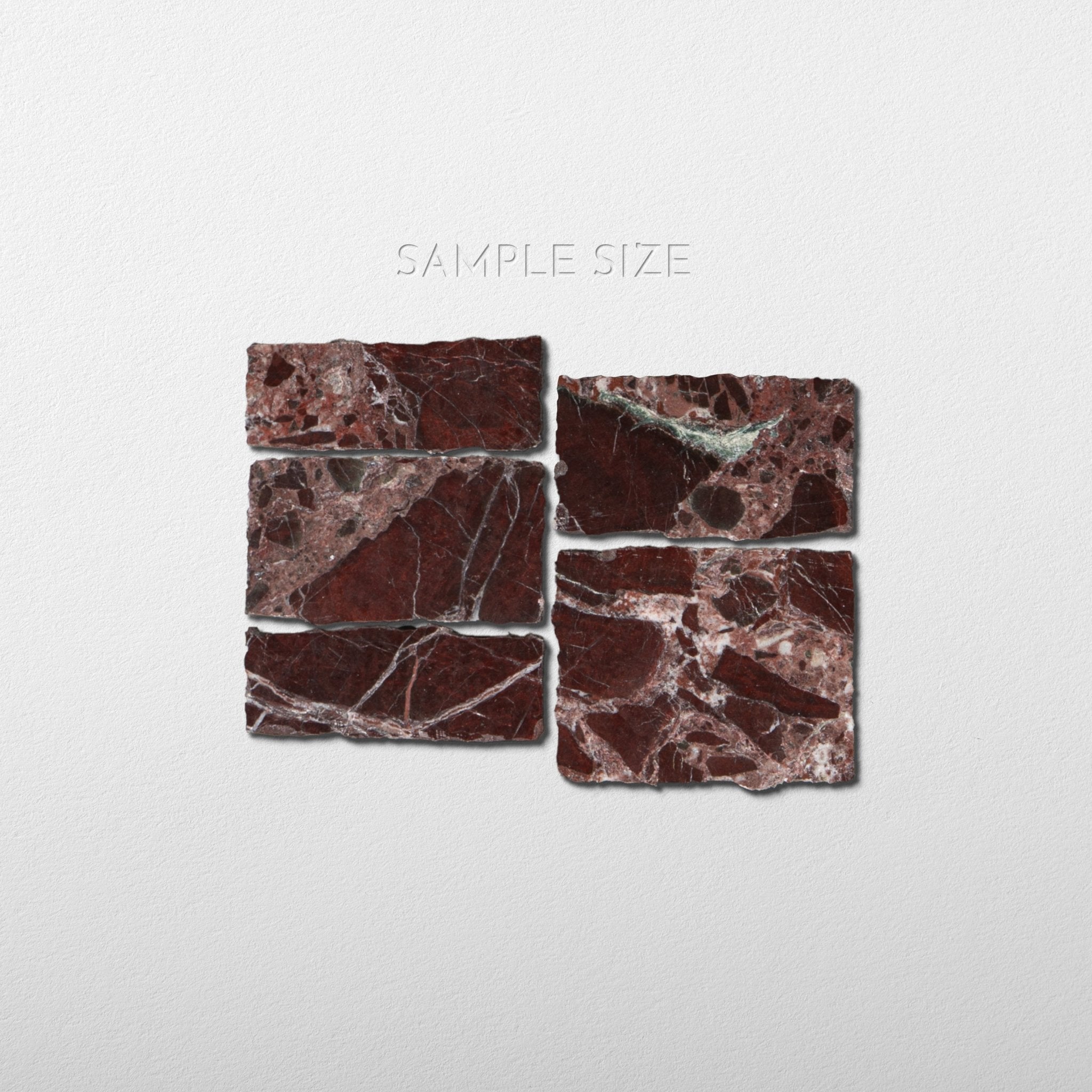Scarpa Rosso Levanto Marble Polished Mosaic Tile sample