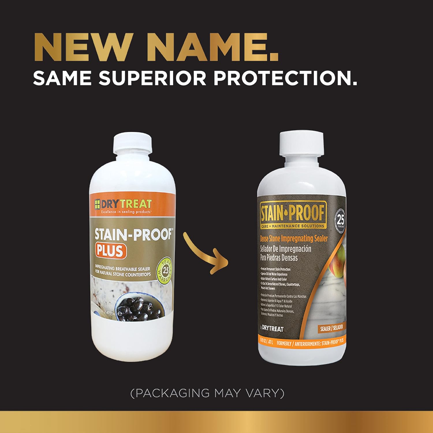 Stain Proof by Dry Treat - Premium Impregnating Sealer PLUS - 16 fl. Oz. (473 mL) - Cemento Collection