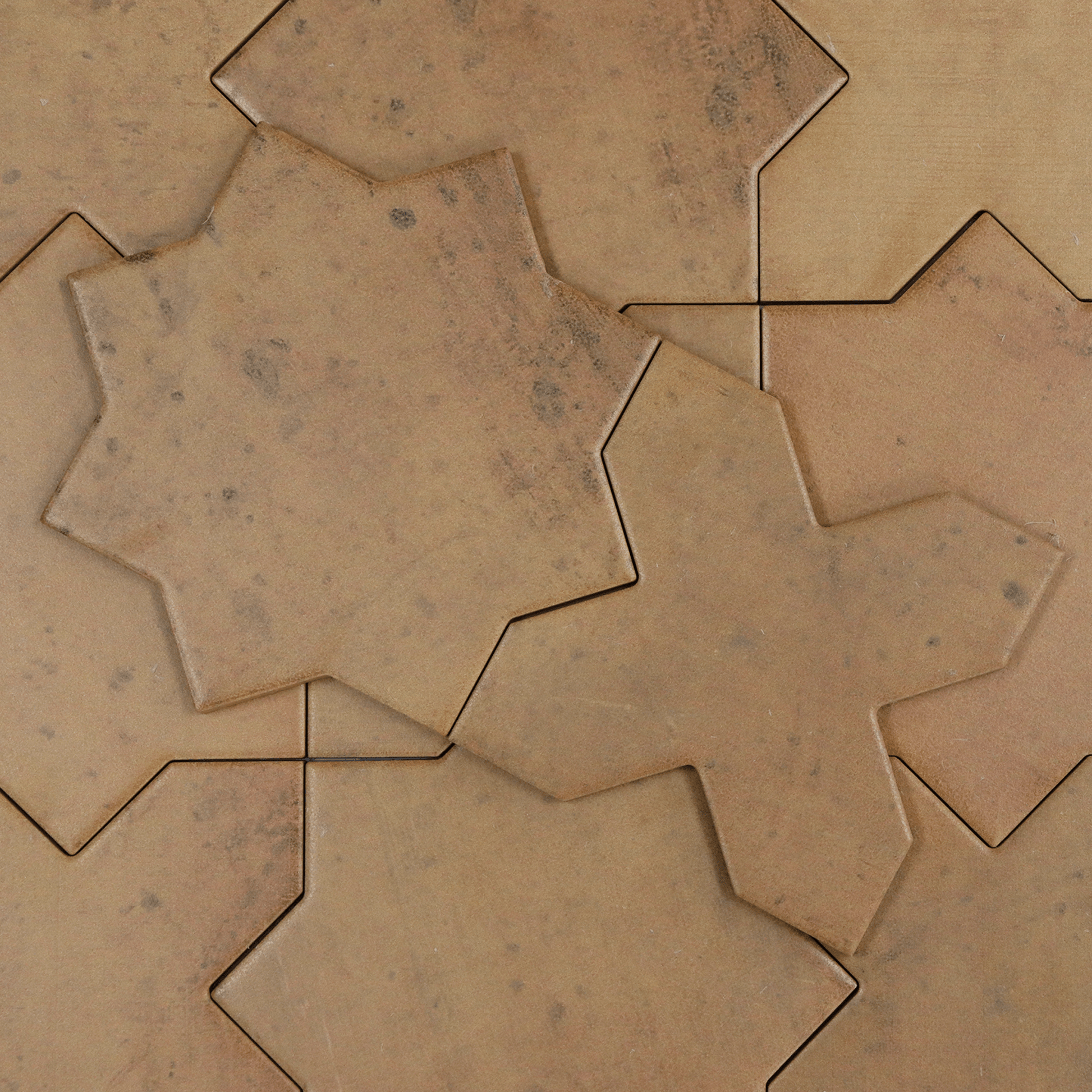 Star - Cross 10x10 Espresso Porcelain Tile - Cemento Collection
