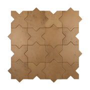 Star - Cross 10x10 Espresso Porcelain Tile - Cemento Collection