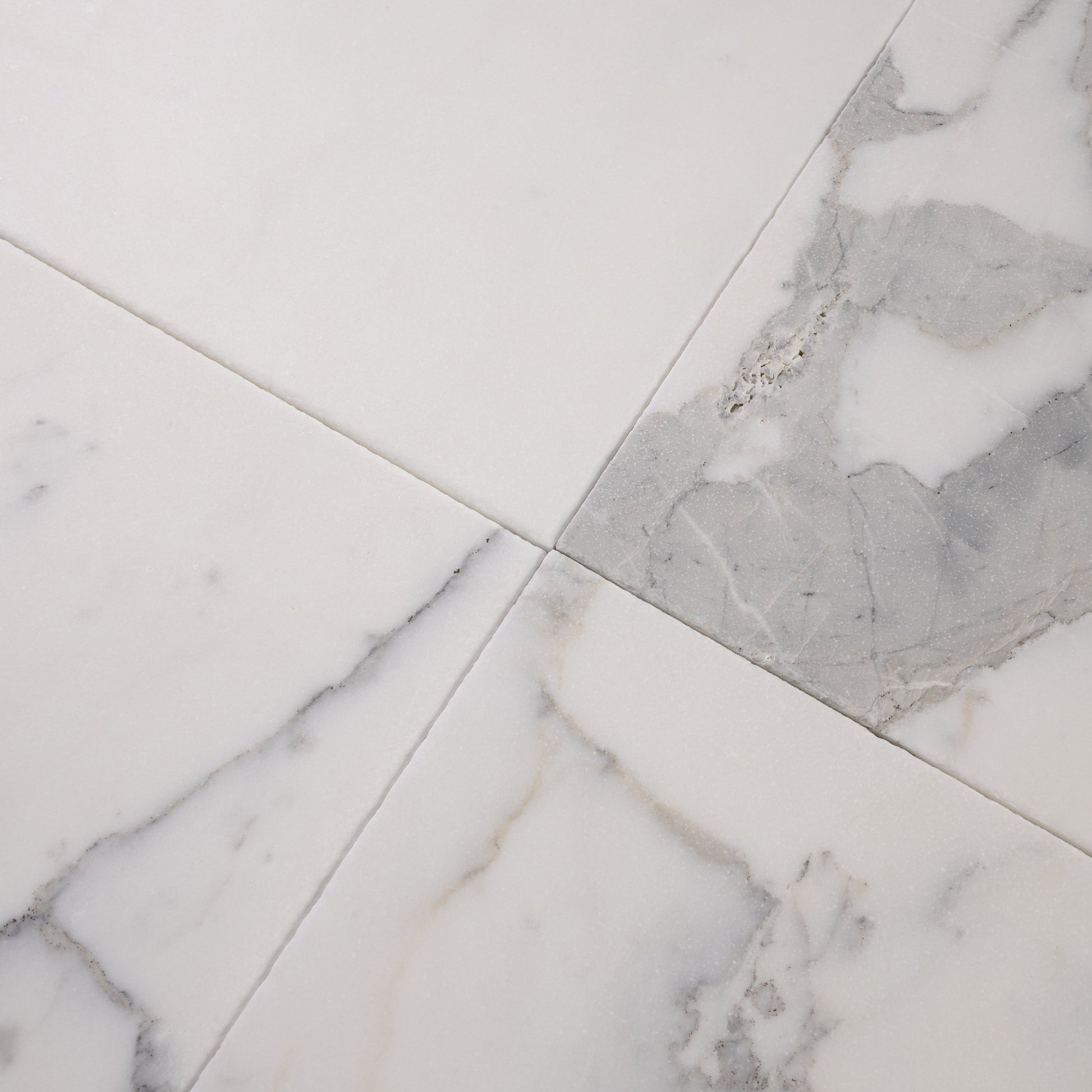 Statuario Marble 12x12 Patina Tile - Cemento Collection