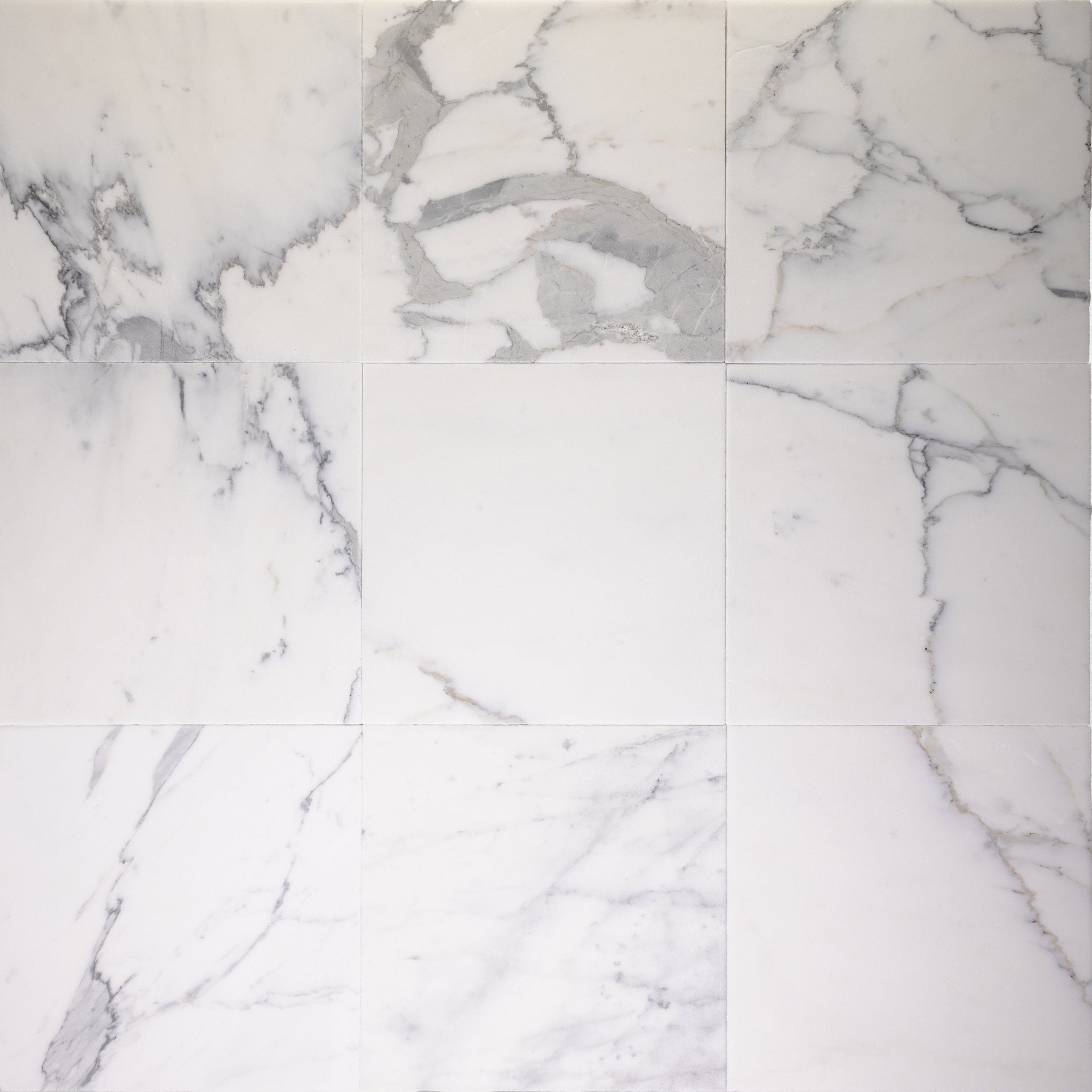 Statuario Marble 12x12 Patina Tile - Cemento Collection