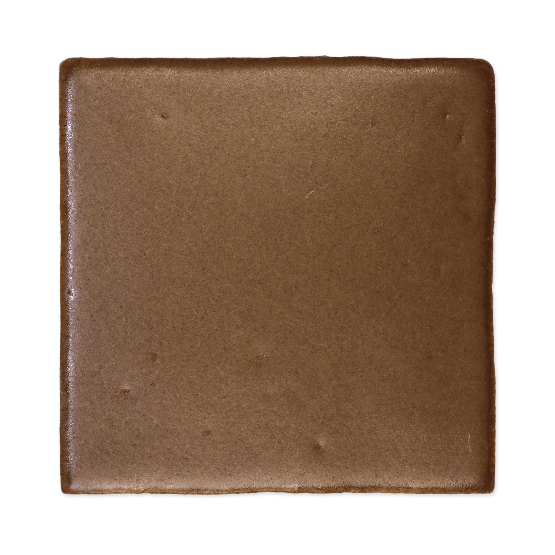 Stoneware 3.5x3.5 Cacao Brown Matte Tile - Cemento Collection