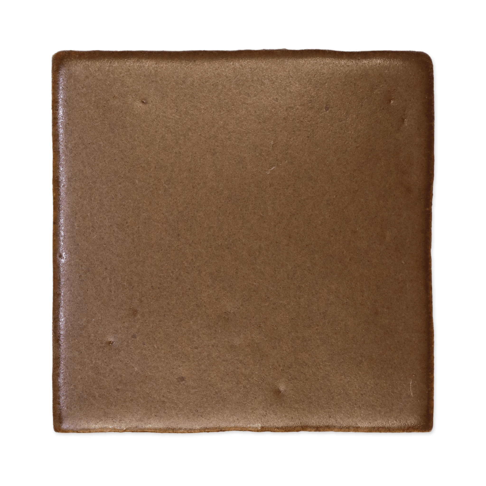 Stoneware 3.5x3.5 Cacao Brown Matte Tile - Cemento Collection