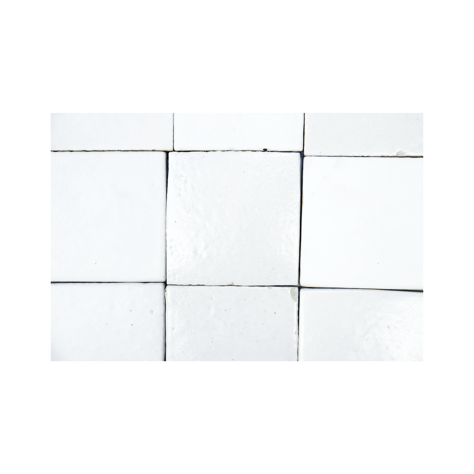 Stoneware 3.5x3.5 Chalk White Matte Tile - Cemento Collection