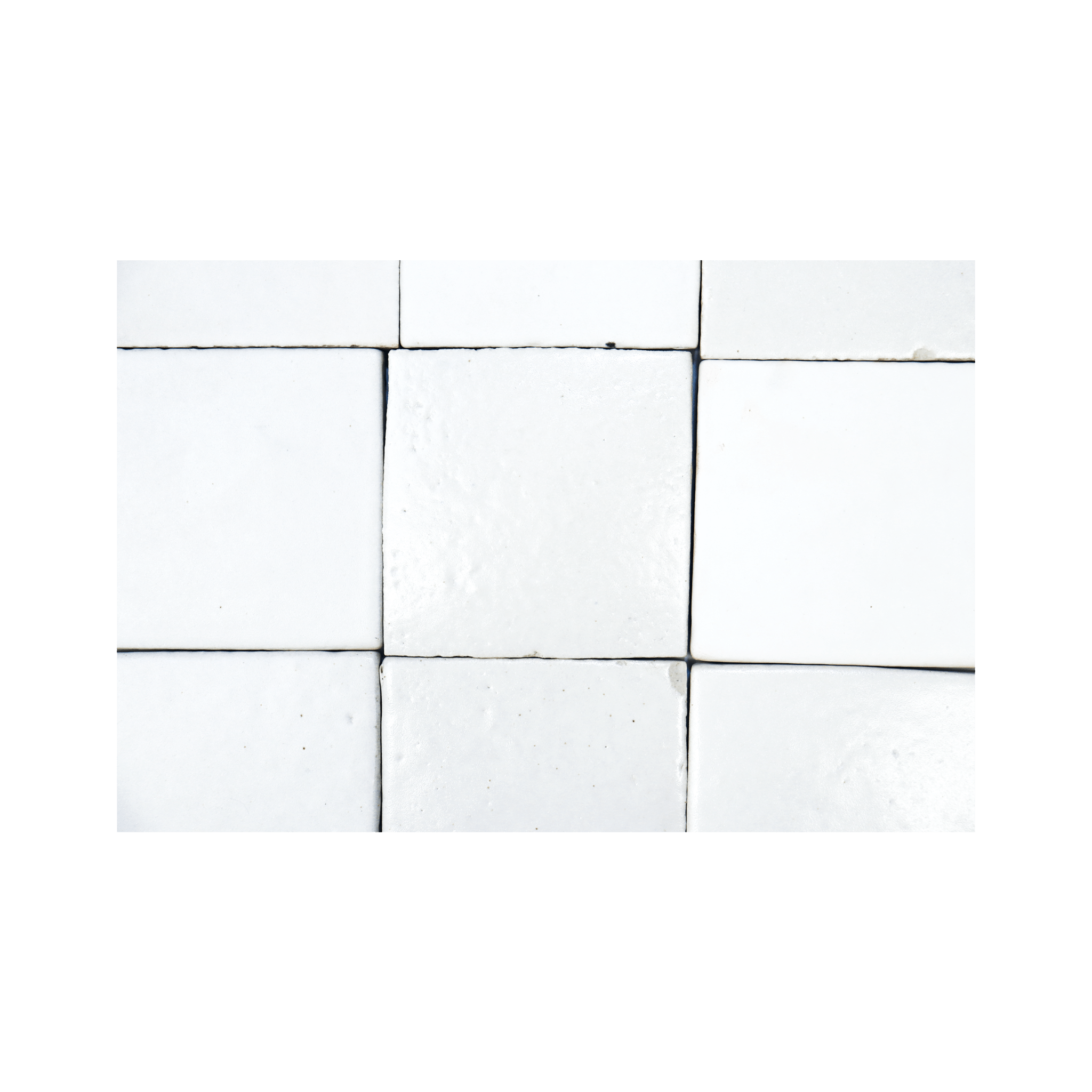 Stoneware 3.5x3.5 Chalk White Matte Tile - Cemento Collection