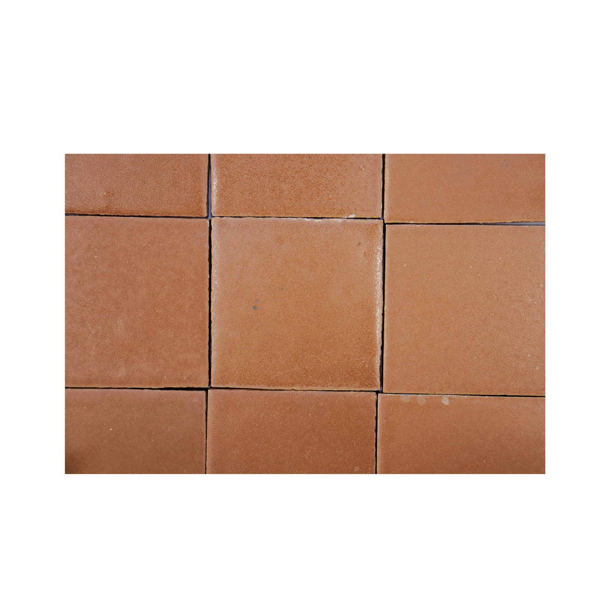 Stoneware 3.5x3.5 Cinnamon Brown Matte Tile - Cemento Collection