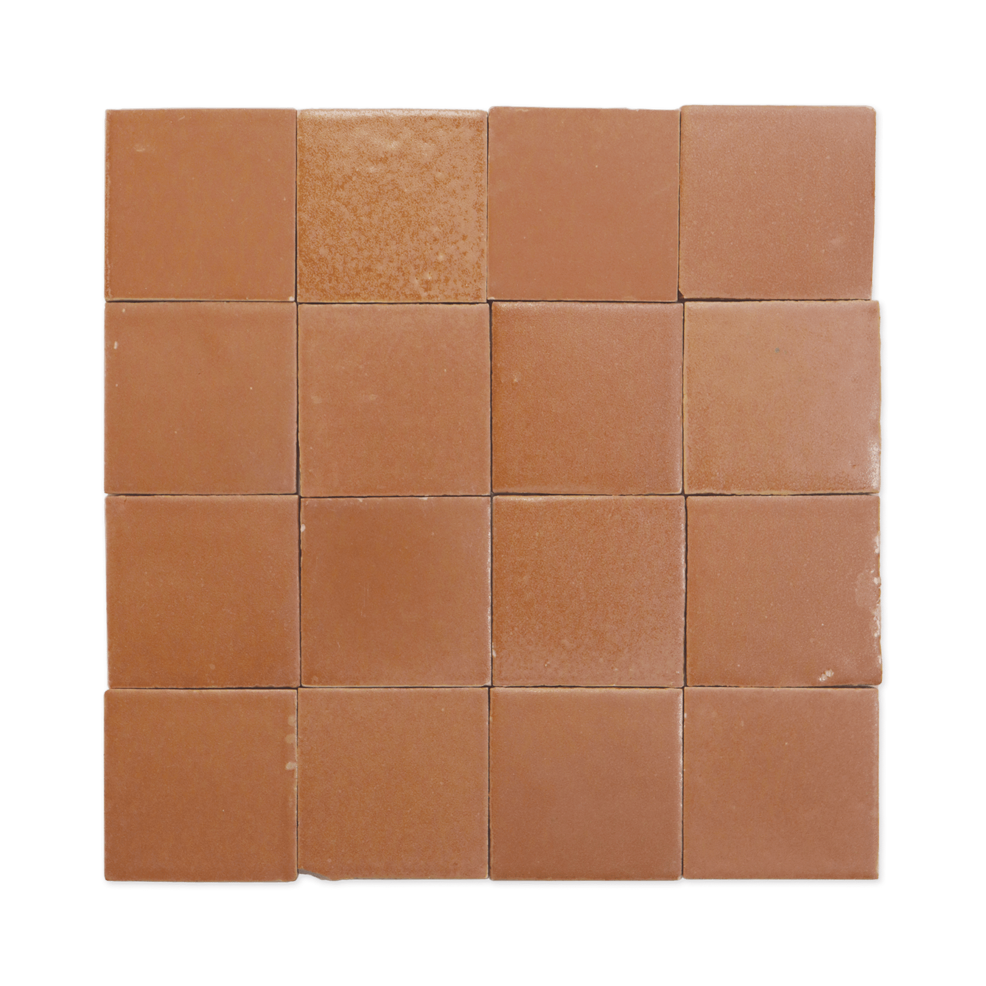 Stoneware 3.5x3.5 Cinnamon Brown Matte Tile - Cemento Collection