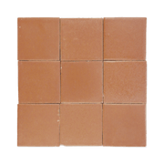 Stoneware 3.5x3.5 Cinnamon Brown Matte Tile - Cemento Collection