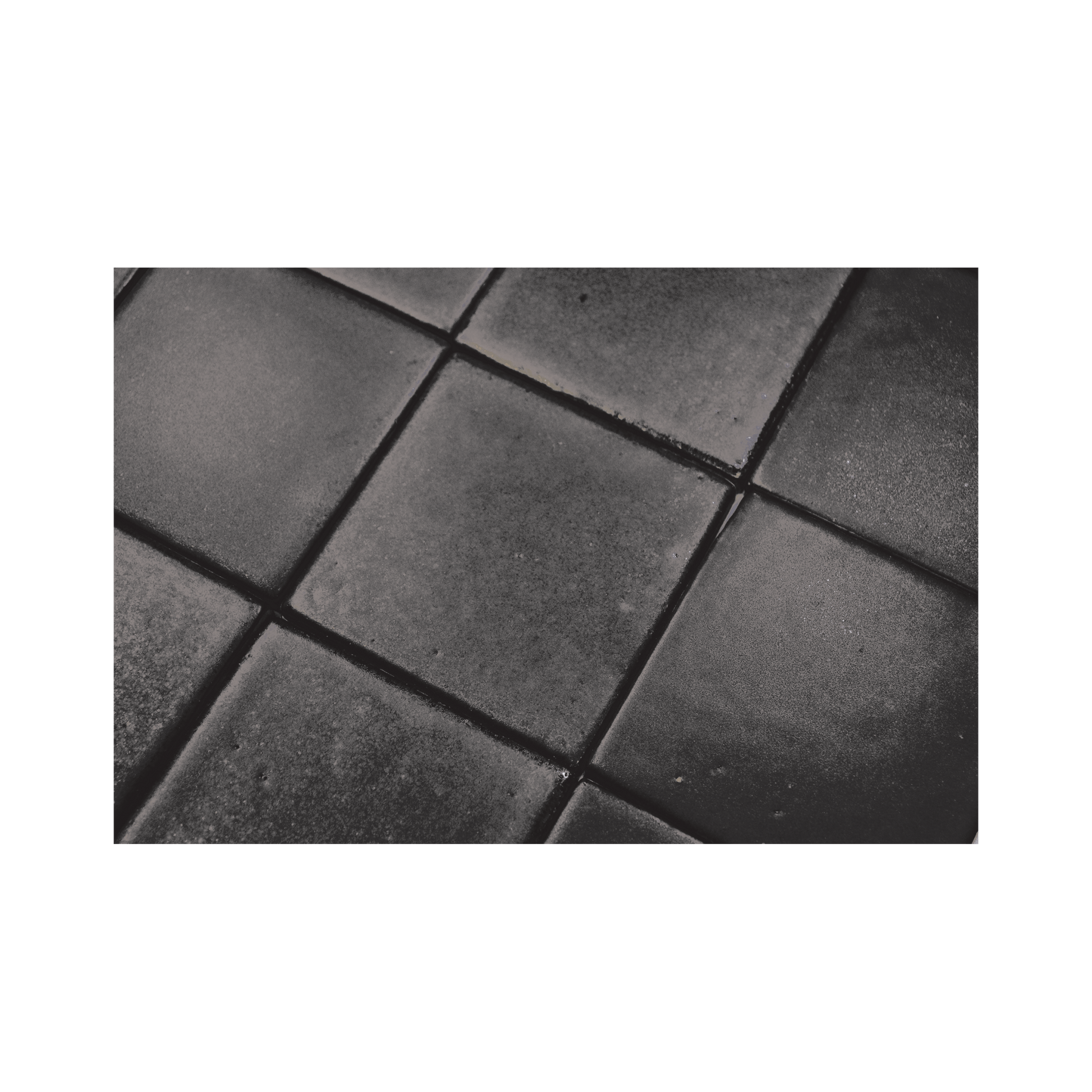 Stoneware 3.5x3.5 Coal Black Matte Tile - Cemento Collection