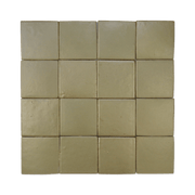 Stoneware 3.5x3.5 Pine Needle Green Matte Tile - Cemento Collection