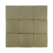 Stoneware 3.5x3.5 Pine Needle Green Matte Tile - Cemento Collection
