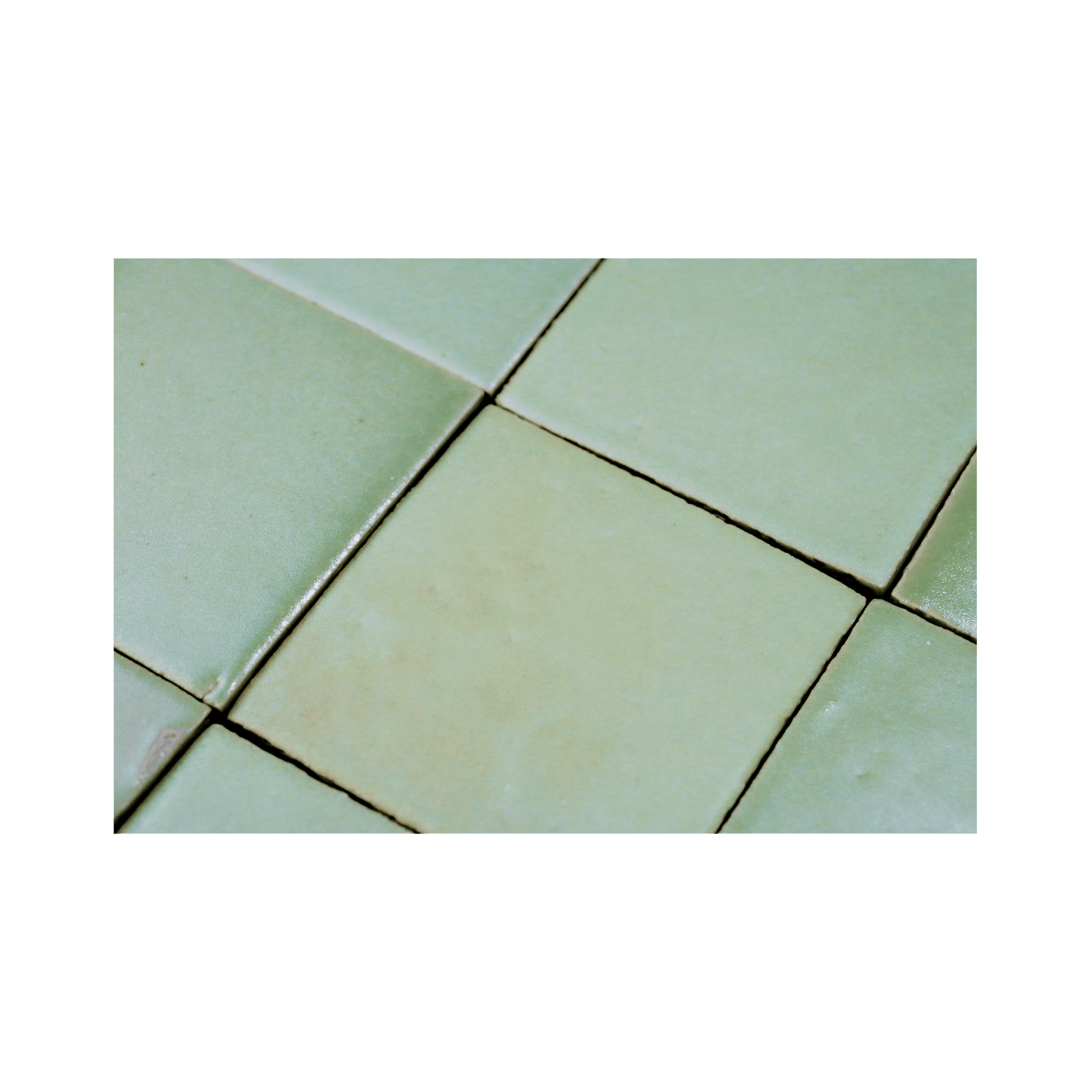 Stoneware 3.5x3.5 Seafoam Green Matte Tile - Cemento Collection
