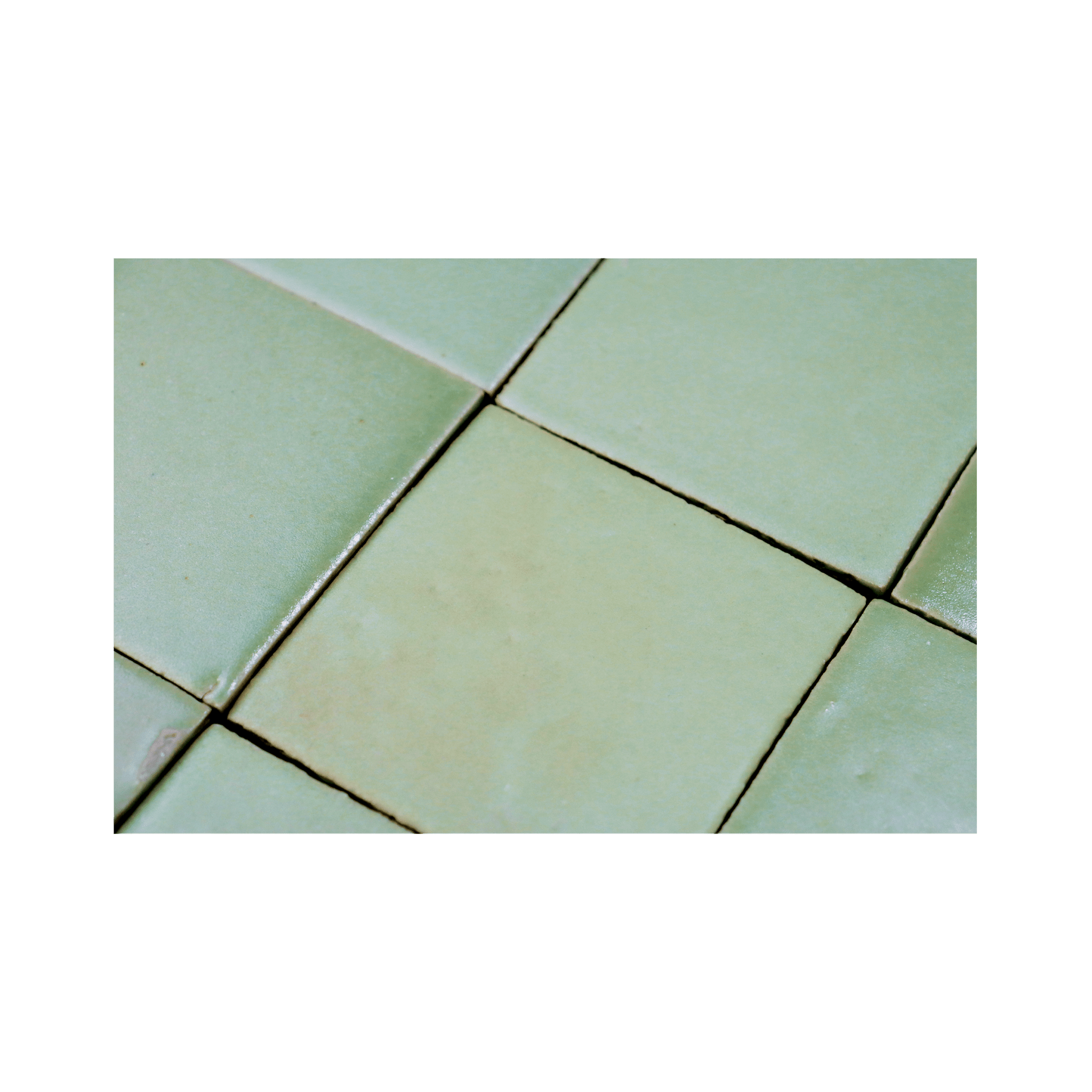 Stoneware 3.5x3.5 Seafoam Green Matte Tile - Cemento Collection