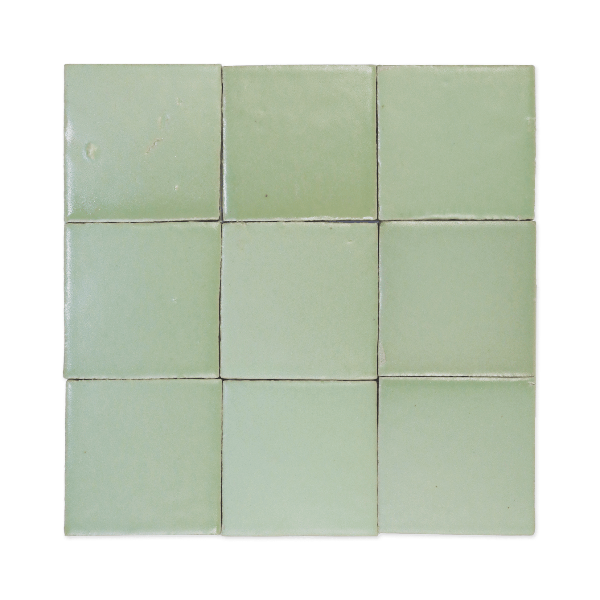 Stoneware 3.5x3.5 Seafoam Green Matte Tile - Cemento Collection