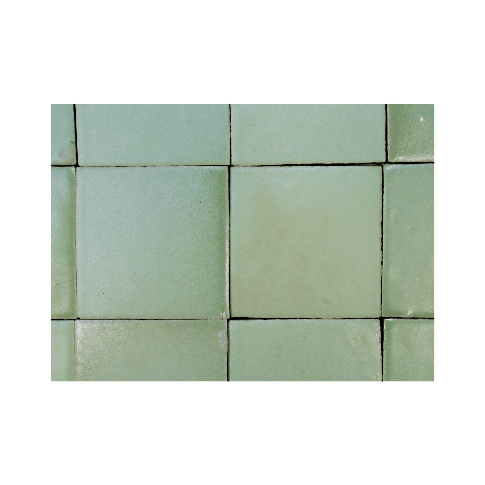 Stoneware 3.5x3.5 Seafoam Green Matte Tile - Cemento Collection