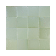 Stoneware 3.5x3.5 Seafoam Green Matte Tile - Cemento Collection