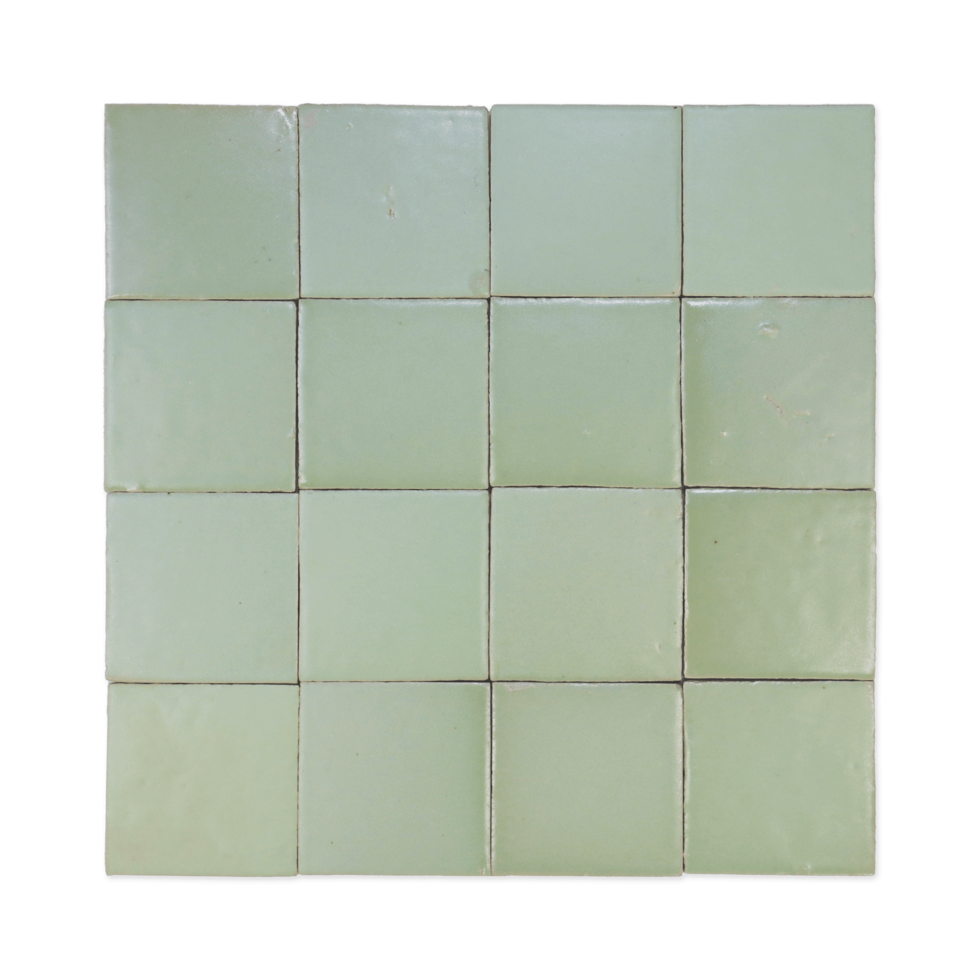 Stoneware 3.5x3.5 Seafoam Green Matte Tile - Cemento Collection