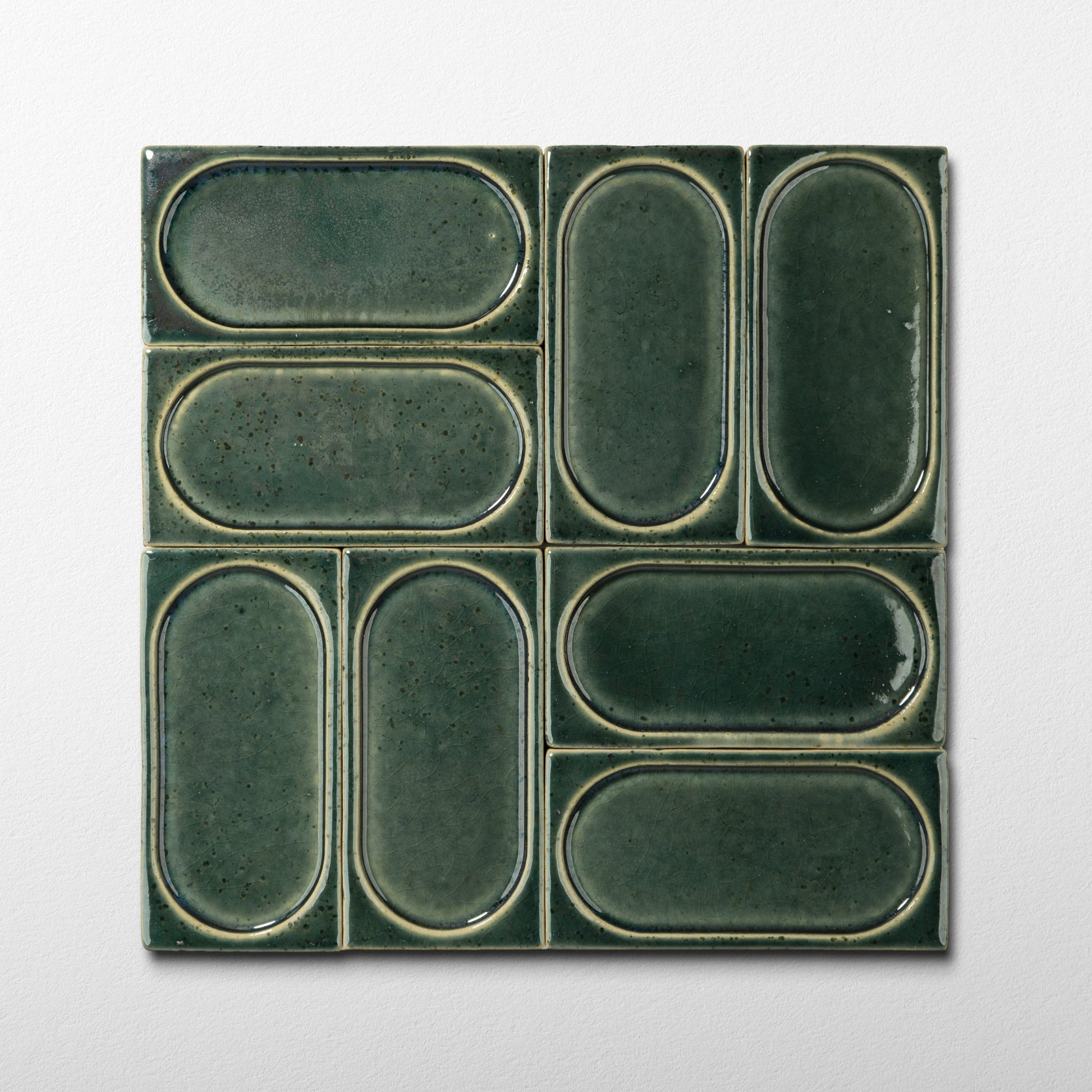 Atlas Green Arched Glossy Tile