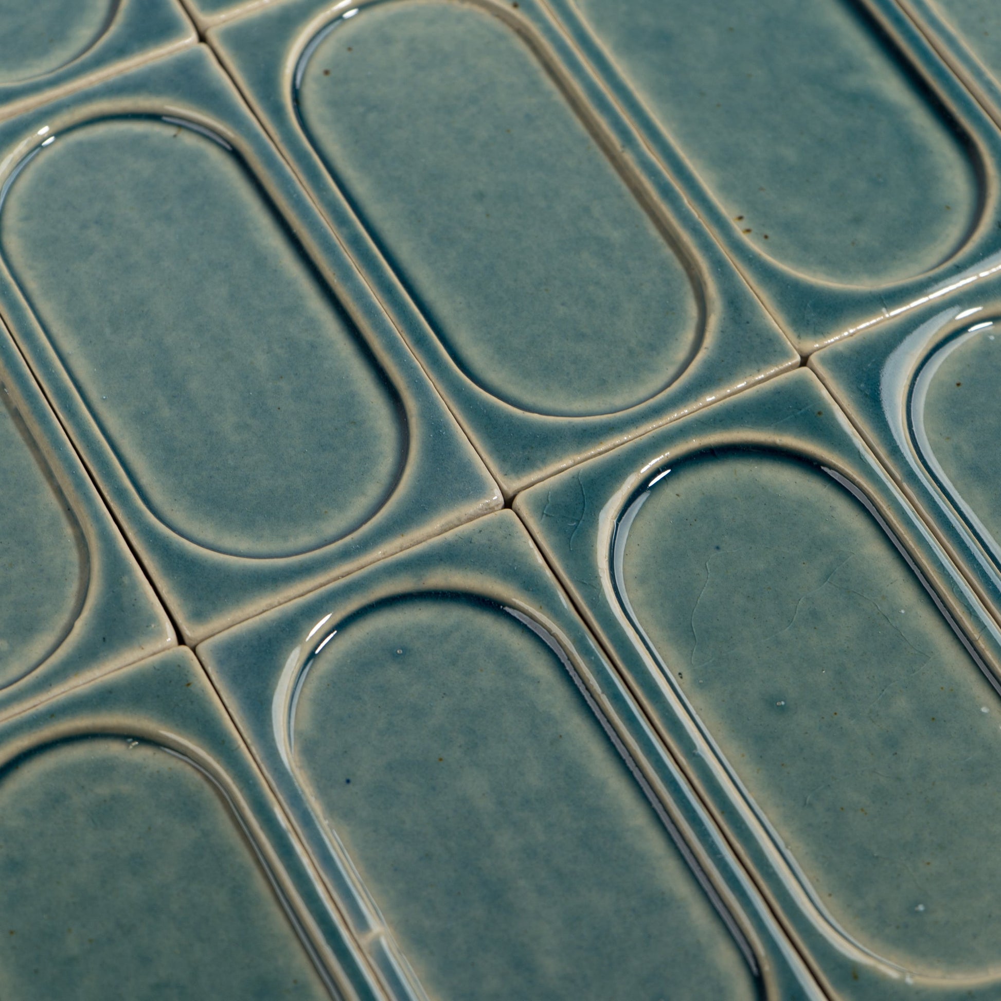 wall installation stoneware tile