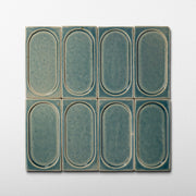 Stoneware 3x6 Blue Apatite Arched Glossy Tile
