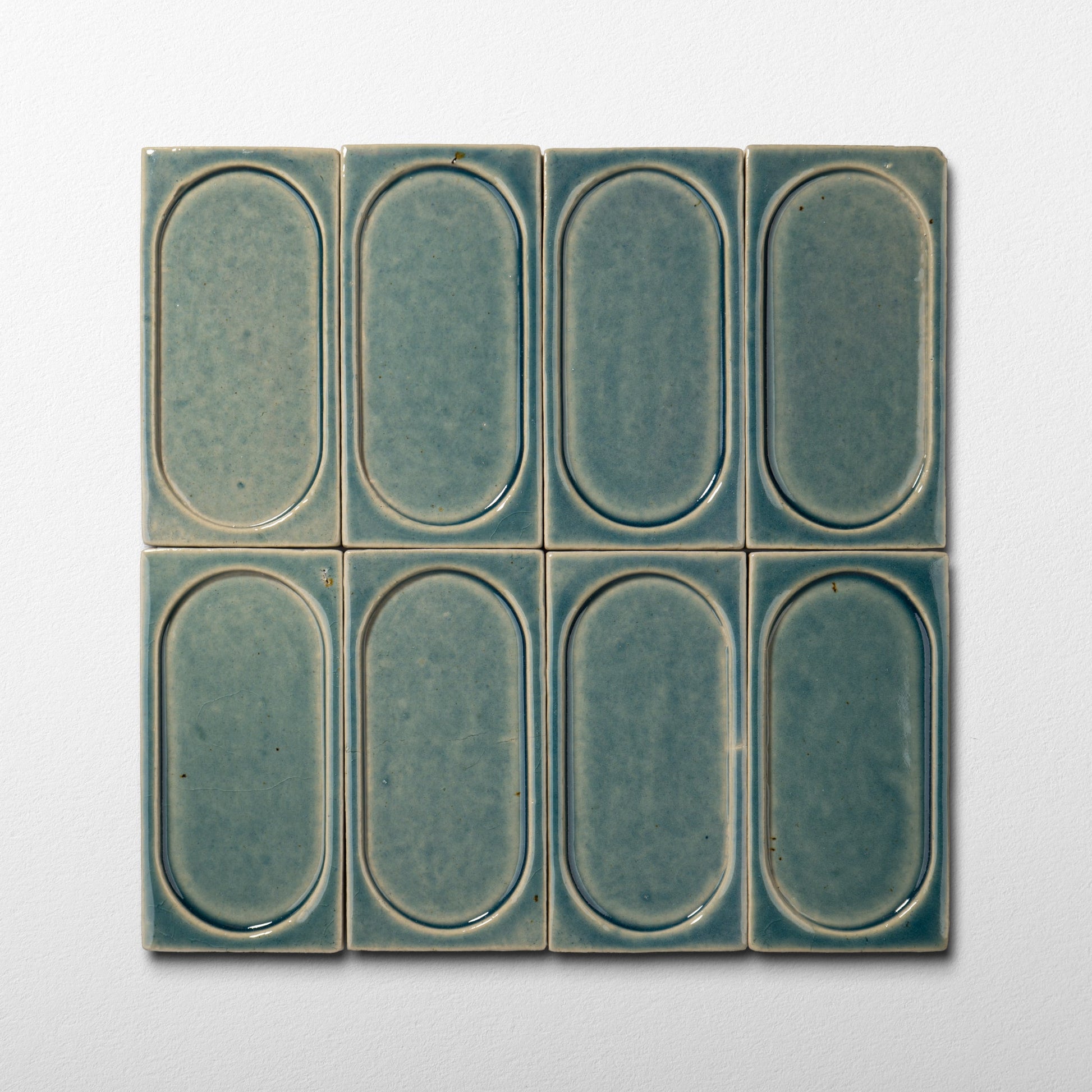 Stoneware 3x6 Blue Apatite Arched Glossy Tile