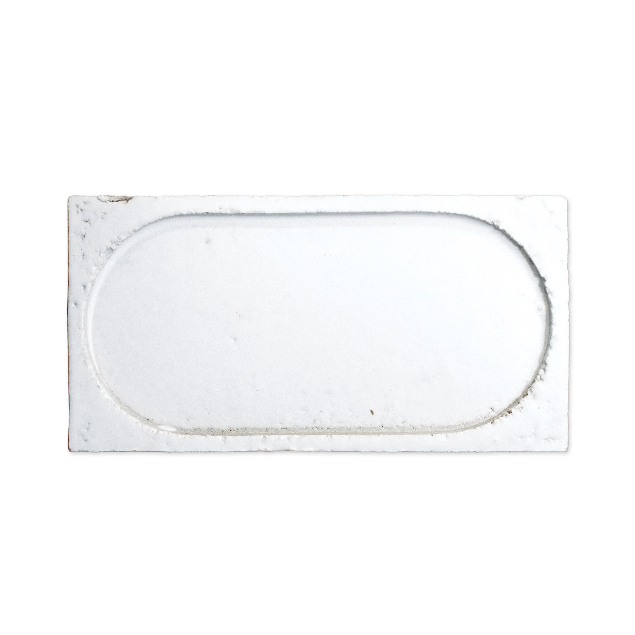 Stoneware 3x6 Chalk White Arched Matte Tile - Cemento Collection
