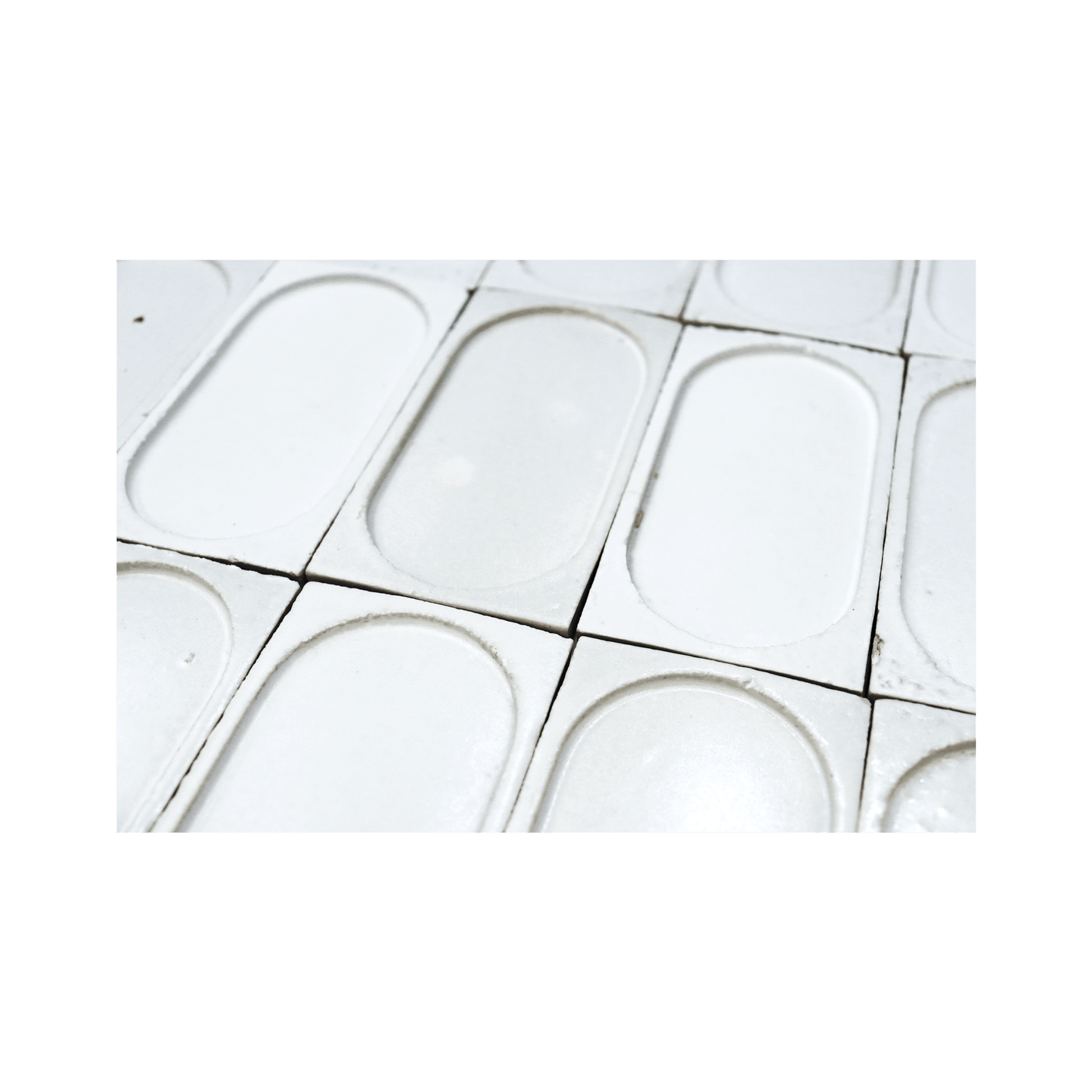 Stoneware 3x6 Chalk White Arched Matte Tile - Cemento Collection