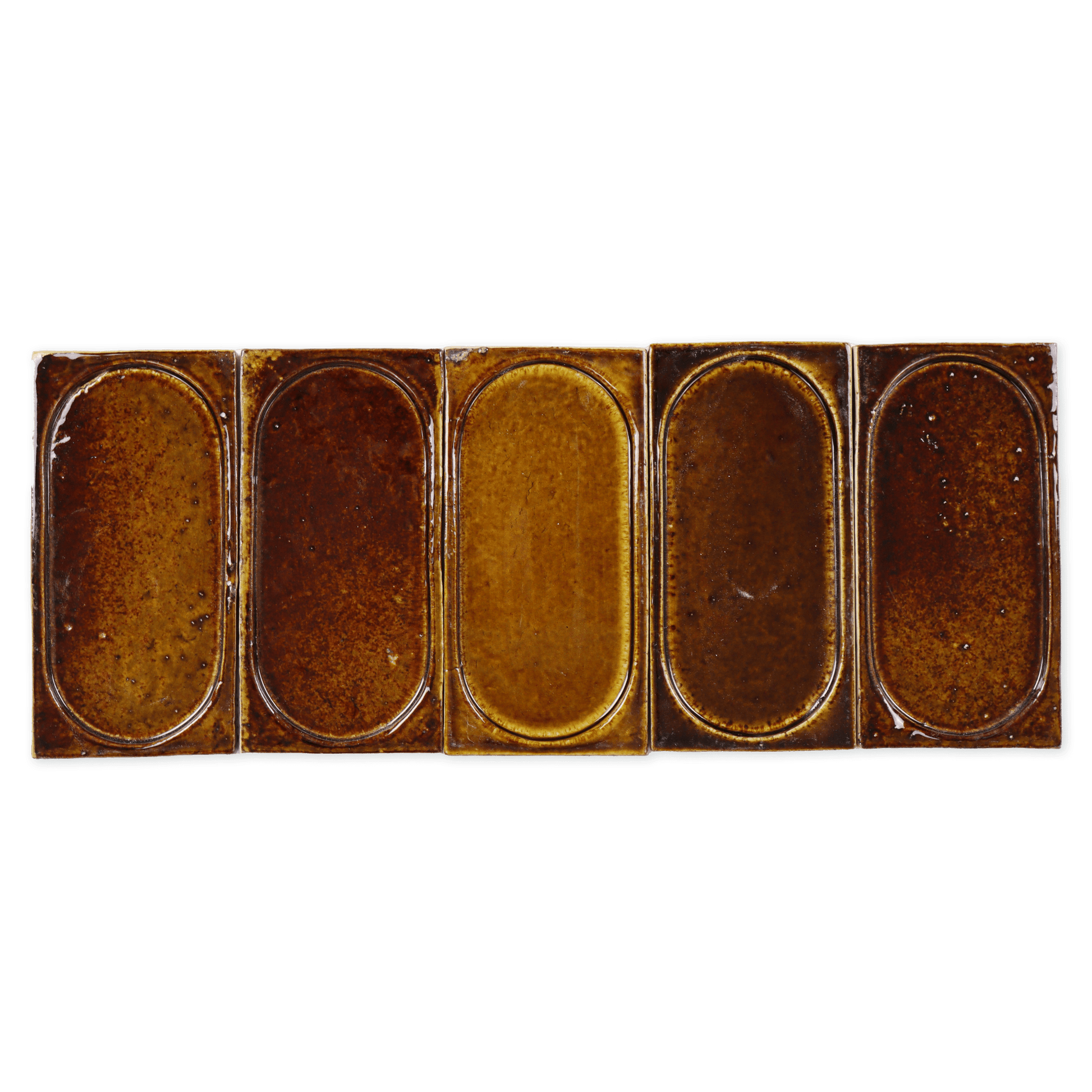 Stoneware 3x6 Chocolate Brown Arched Glossy Handmade Tile - Cemento Collection