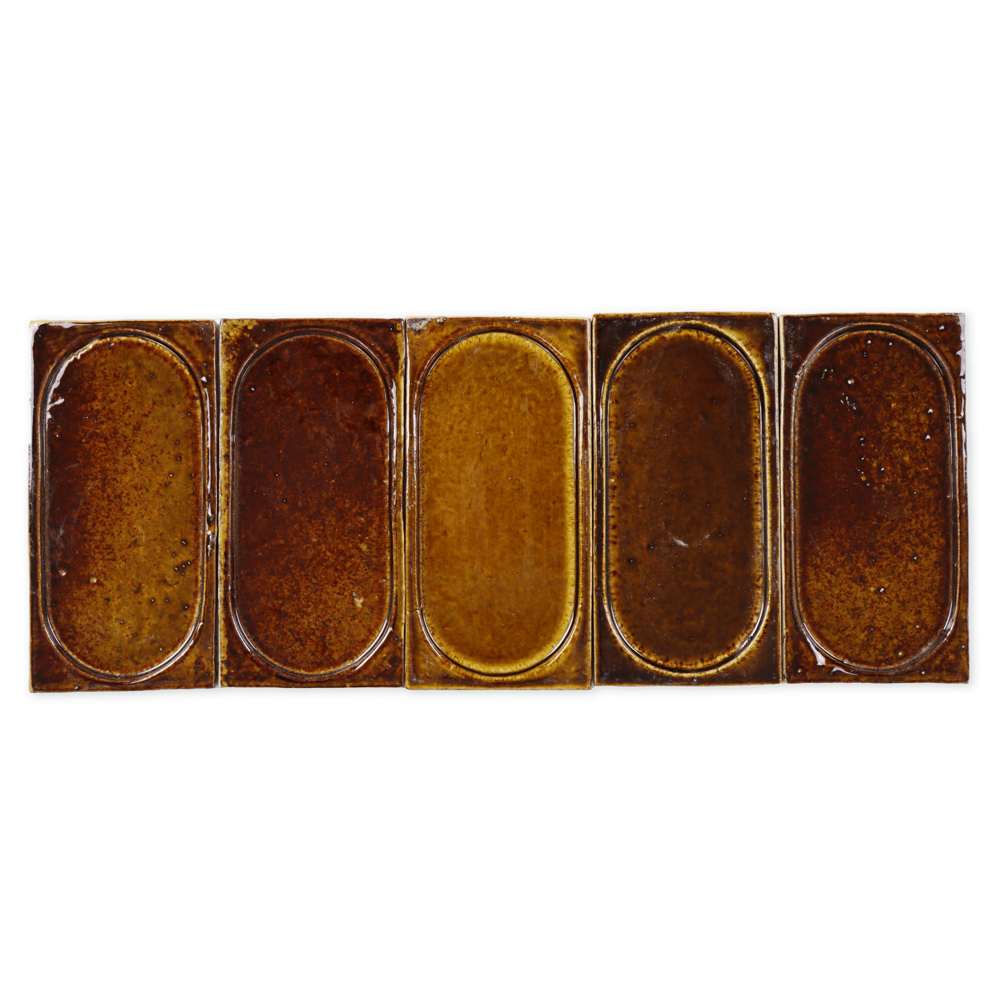 Stoneware 3x6 Chocolate Brown Arched Glossy Handmade Tile - Cemento Collection