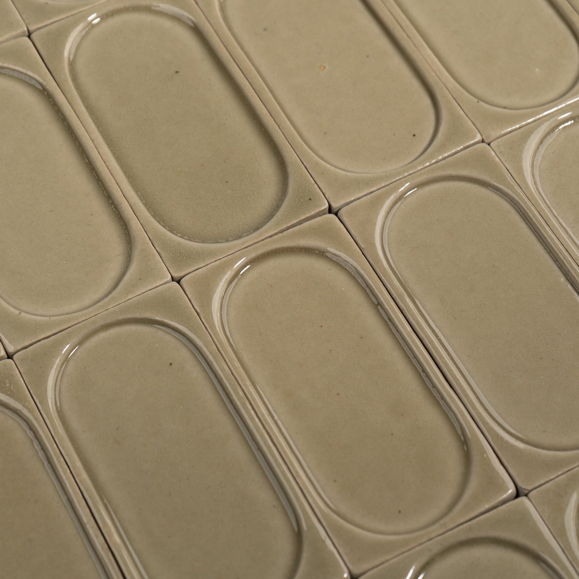 wall installation stoneware tile