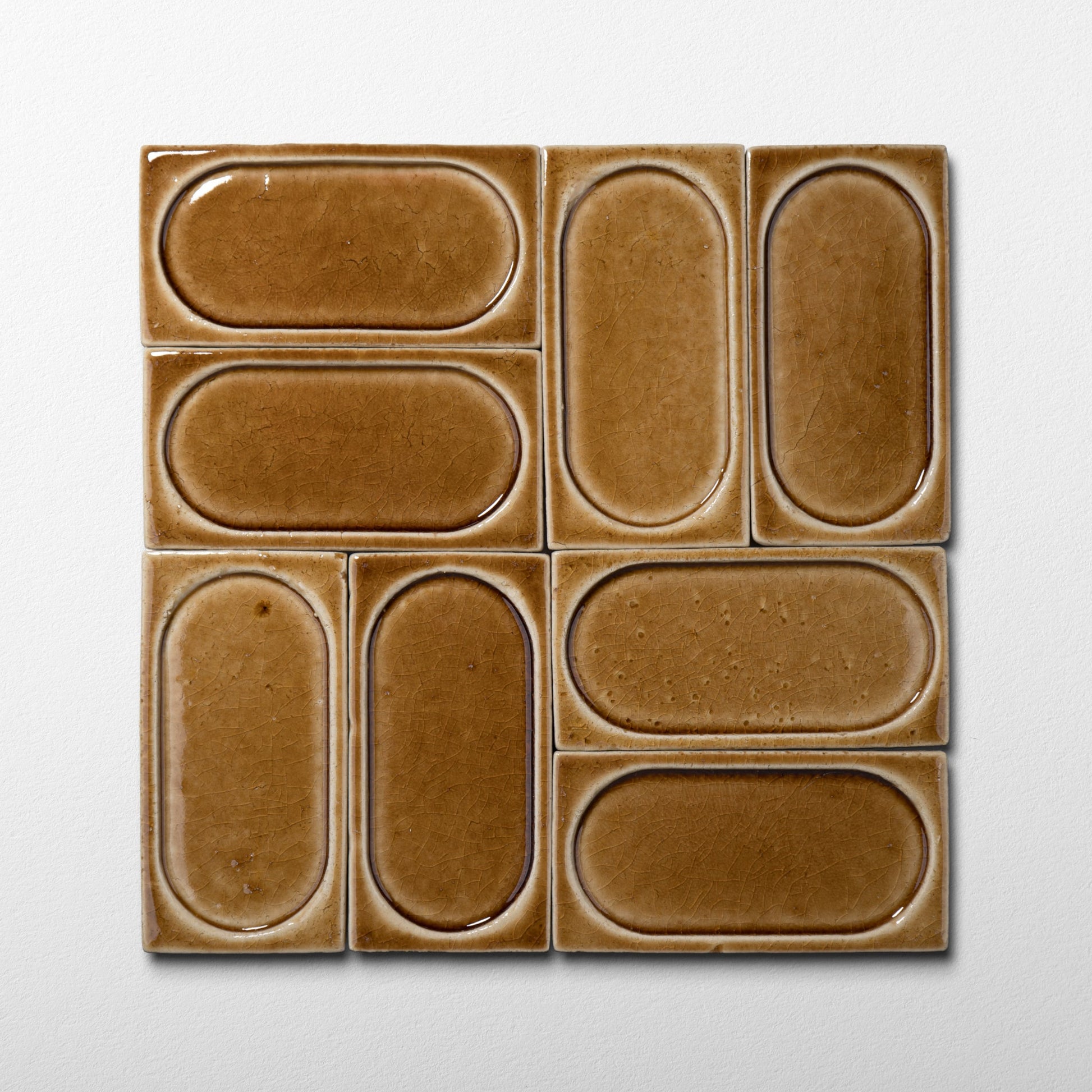 Honey Nougat Arched Glossy Tile