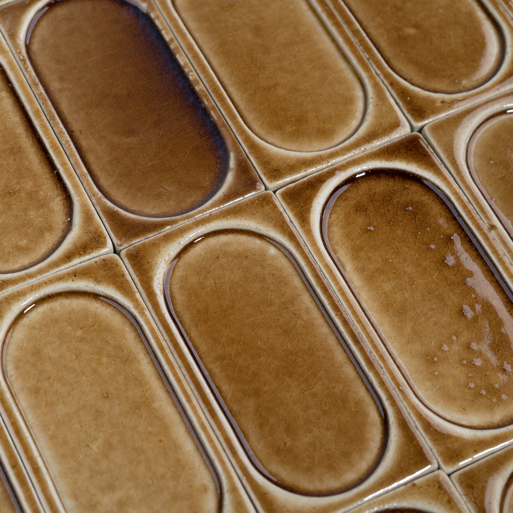 wall installation stoneware tile