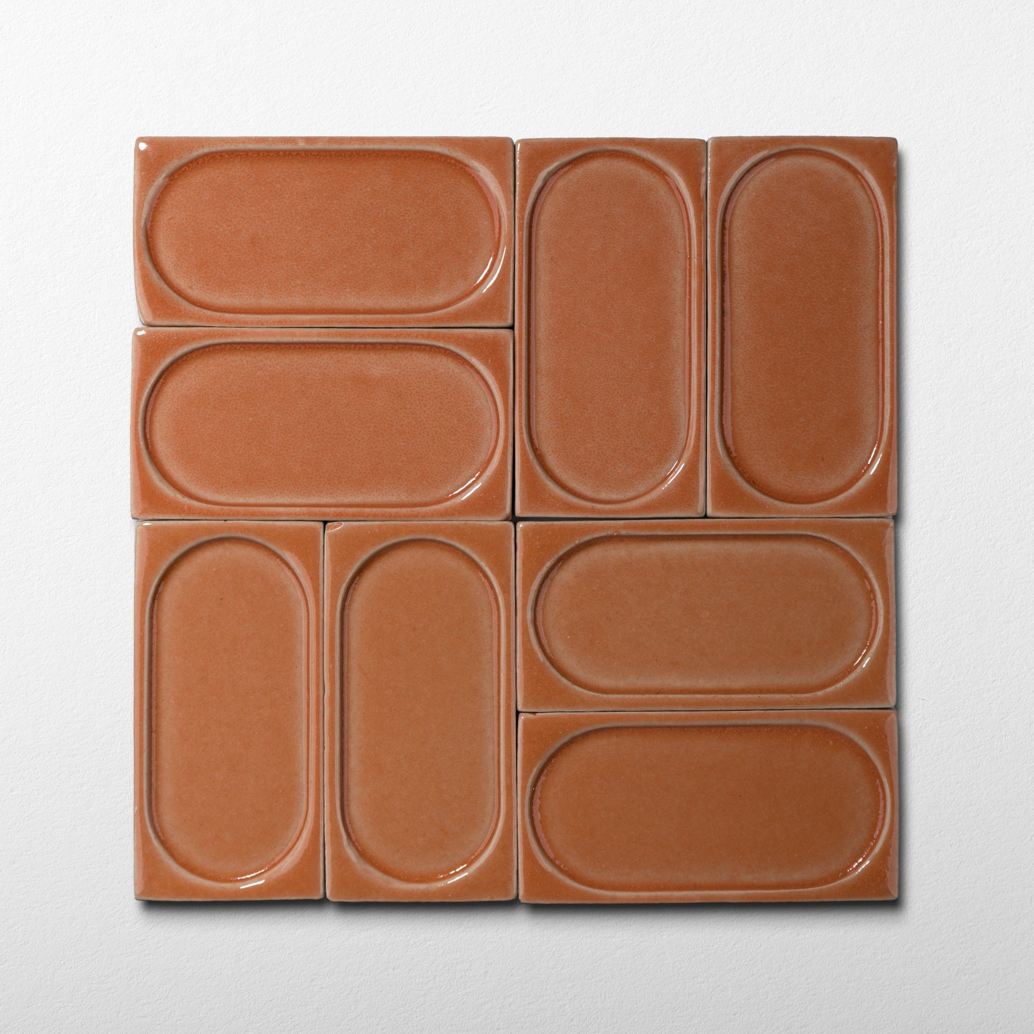 Orange Liqueur Arched Glossy Tile