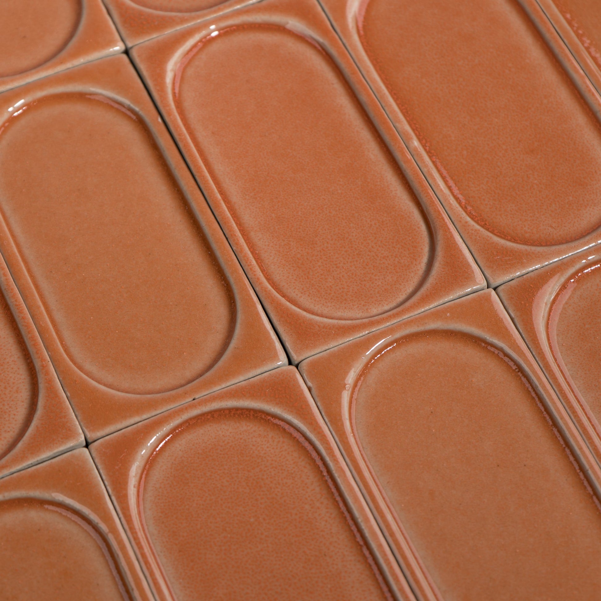 wall installation stoneware tile