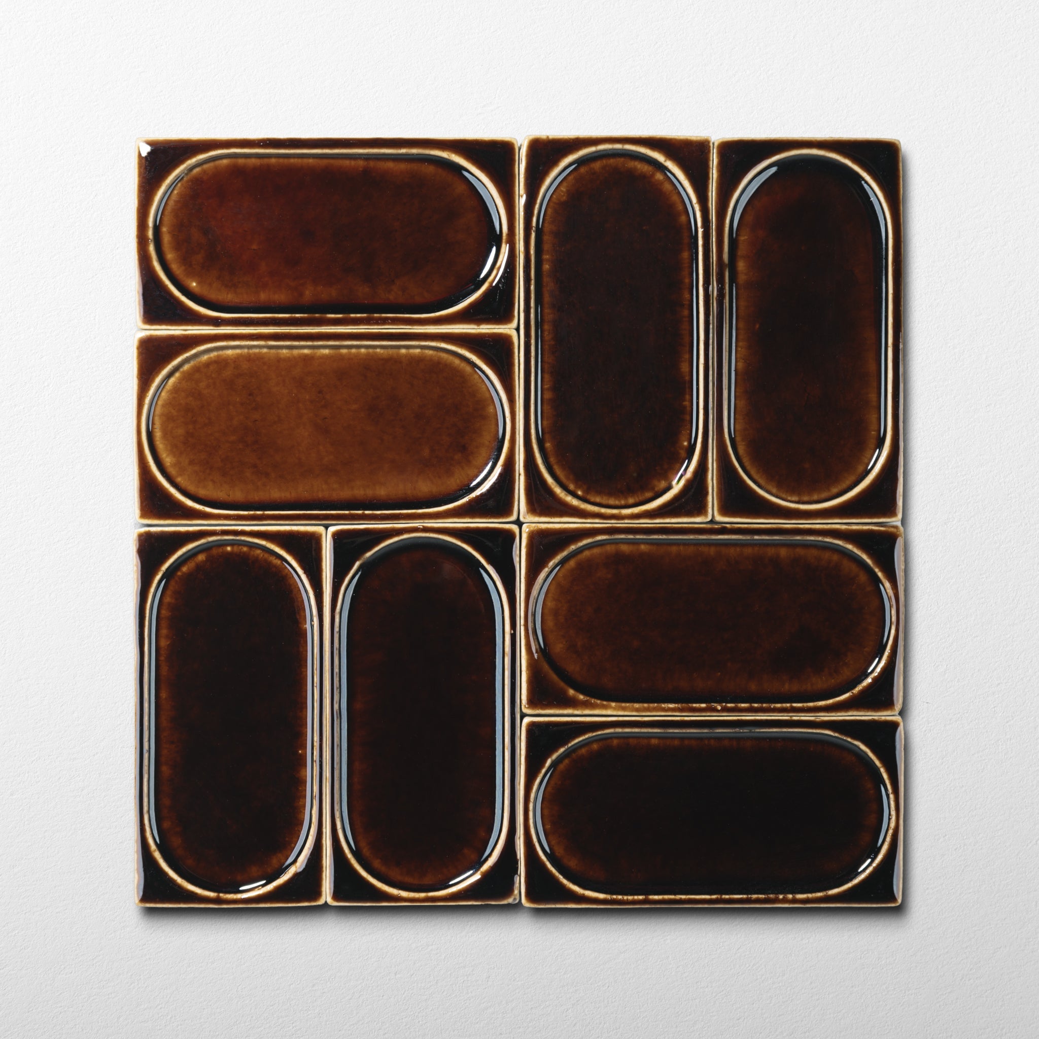 Red Garnet Arched Glossy Tile