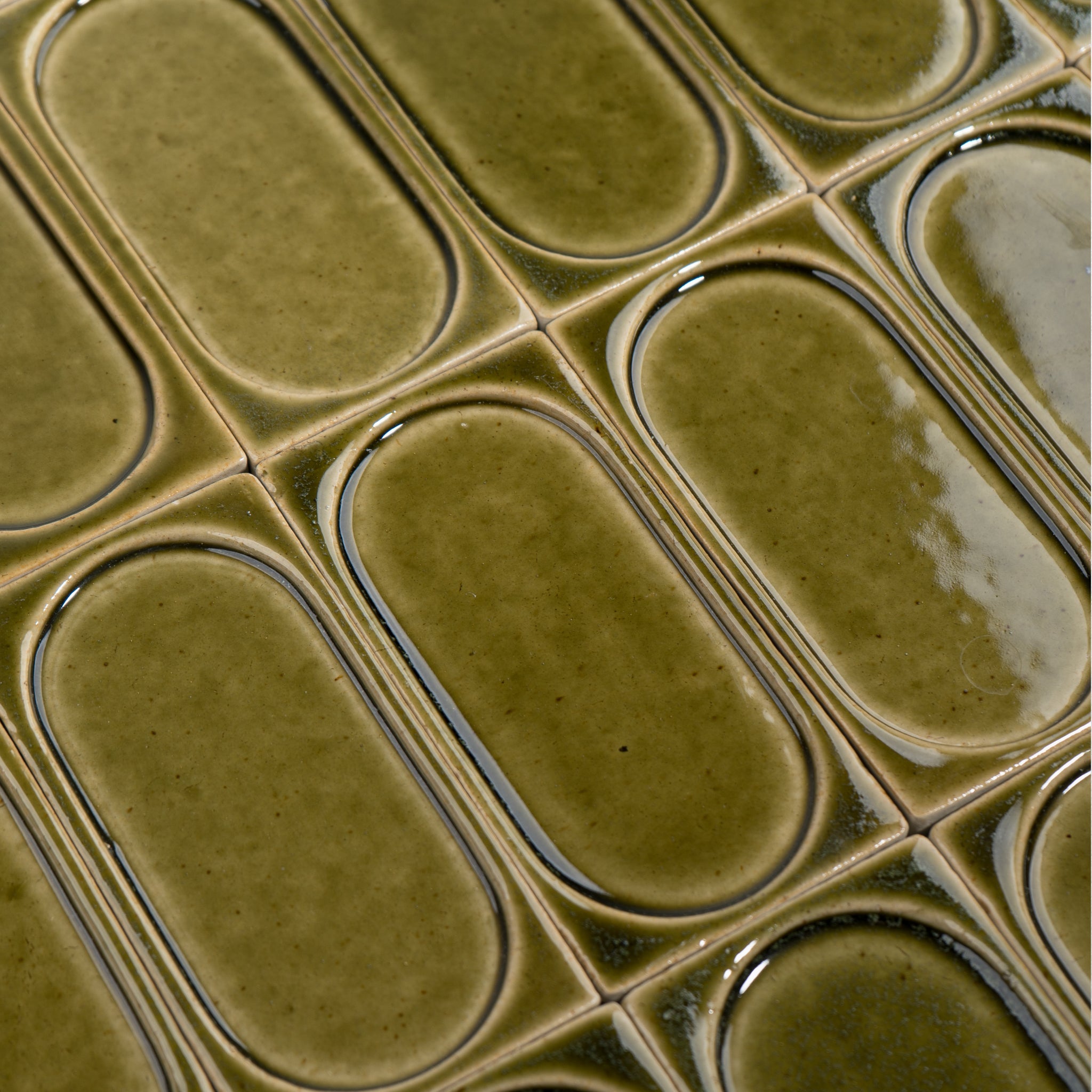 wall installation stoneware tile