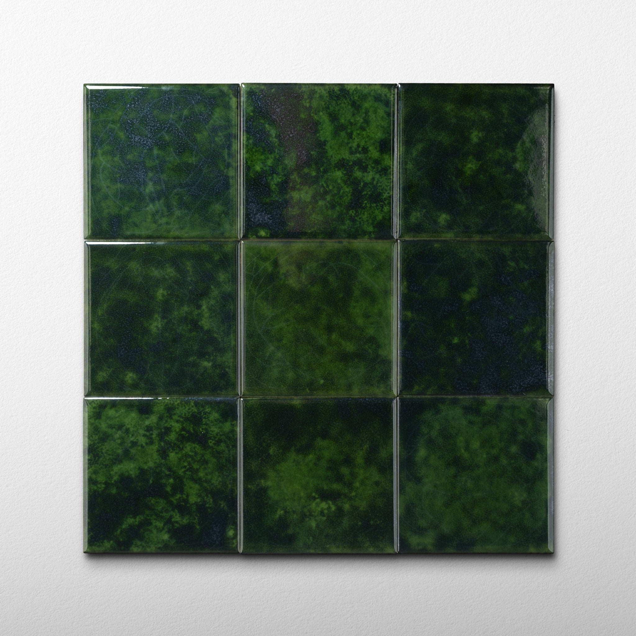 Suede 4x4 Alpine Green Ceramic Tile | Cemento Collection - Cemento