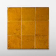 Suede 4x4 Golden Yellow Ceramic Tile