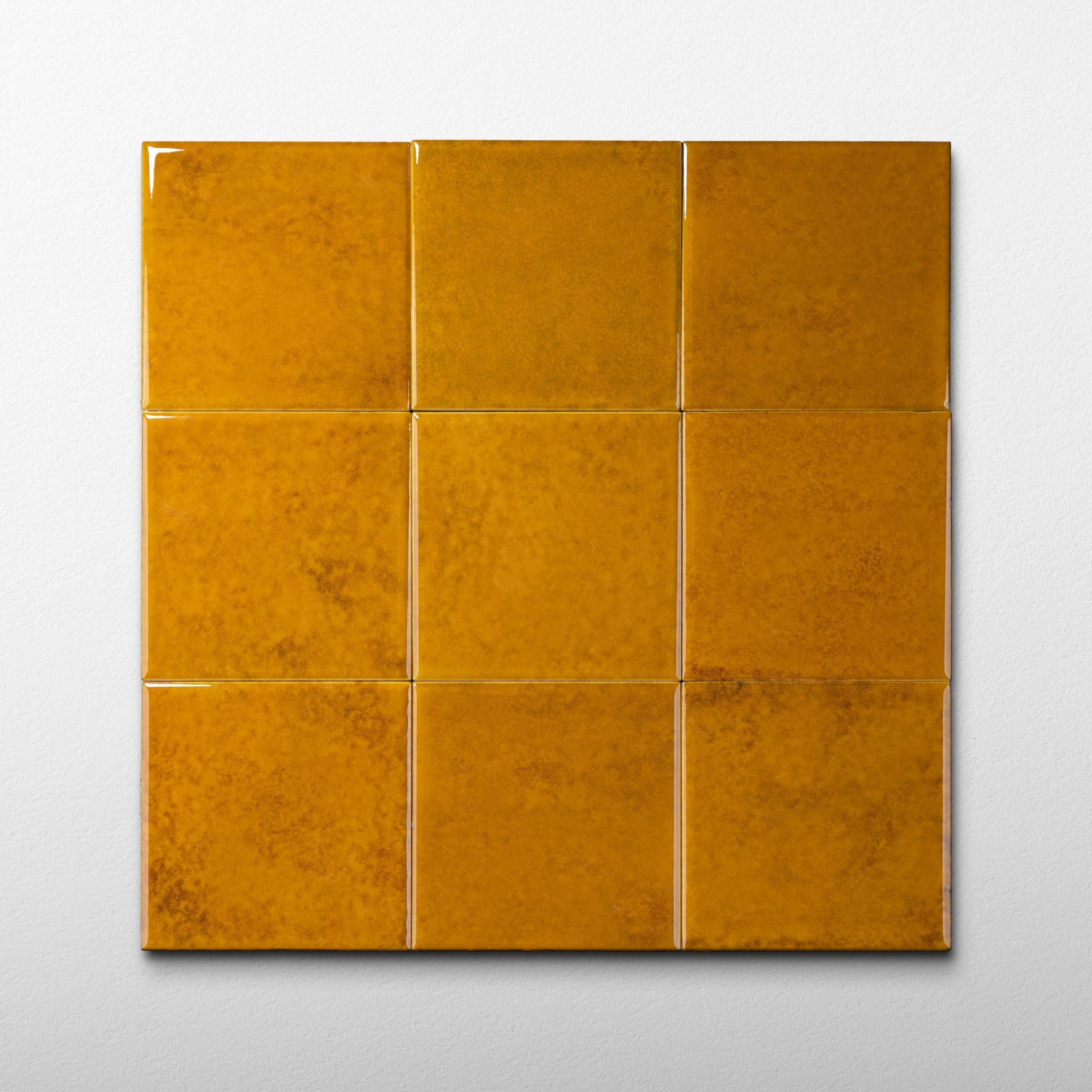 Suede 4x4 Golden Yellow Ceramic Tile