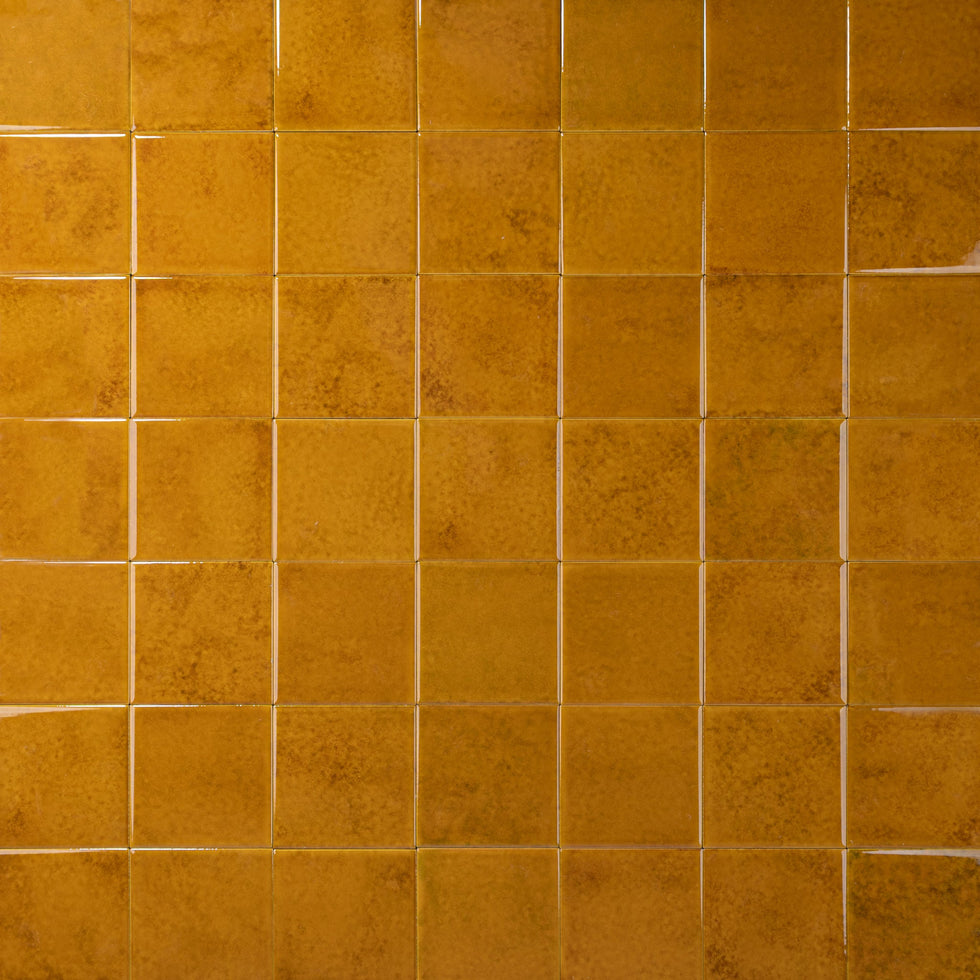 Yellow Ceramic Tile 4x4 – Cemento Collection