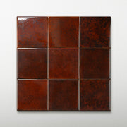 Suede 4x4 Saffron Red Ceramic Tile