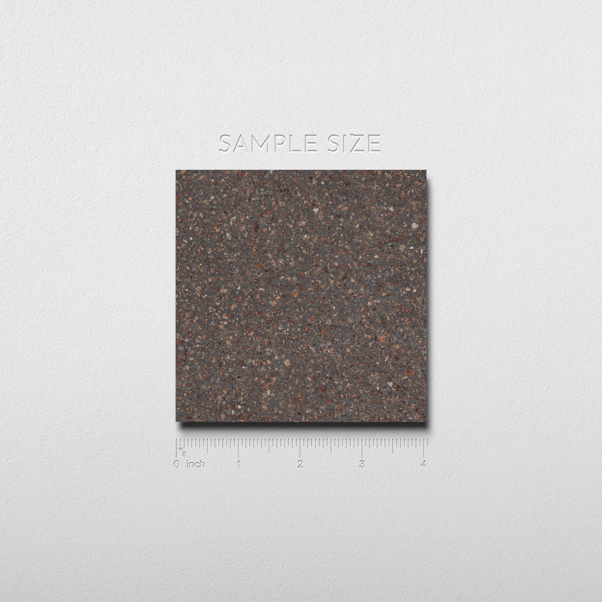 brown and gray terrazzo tile