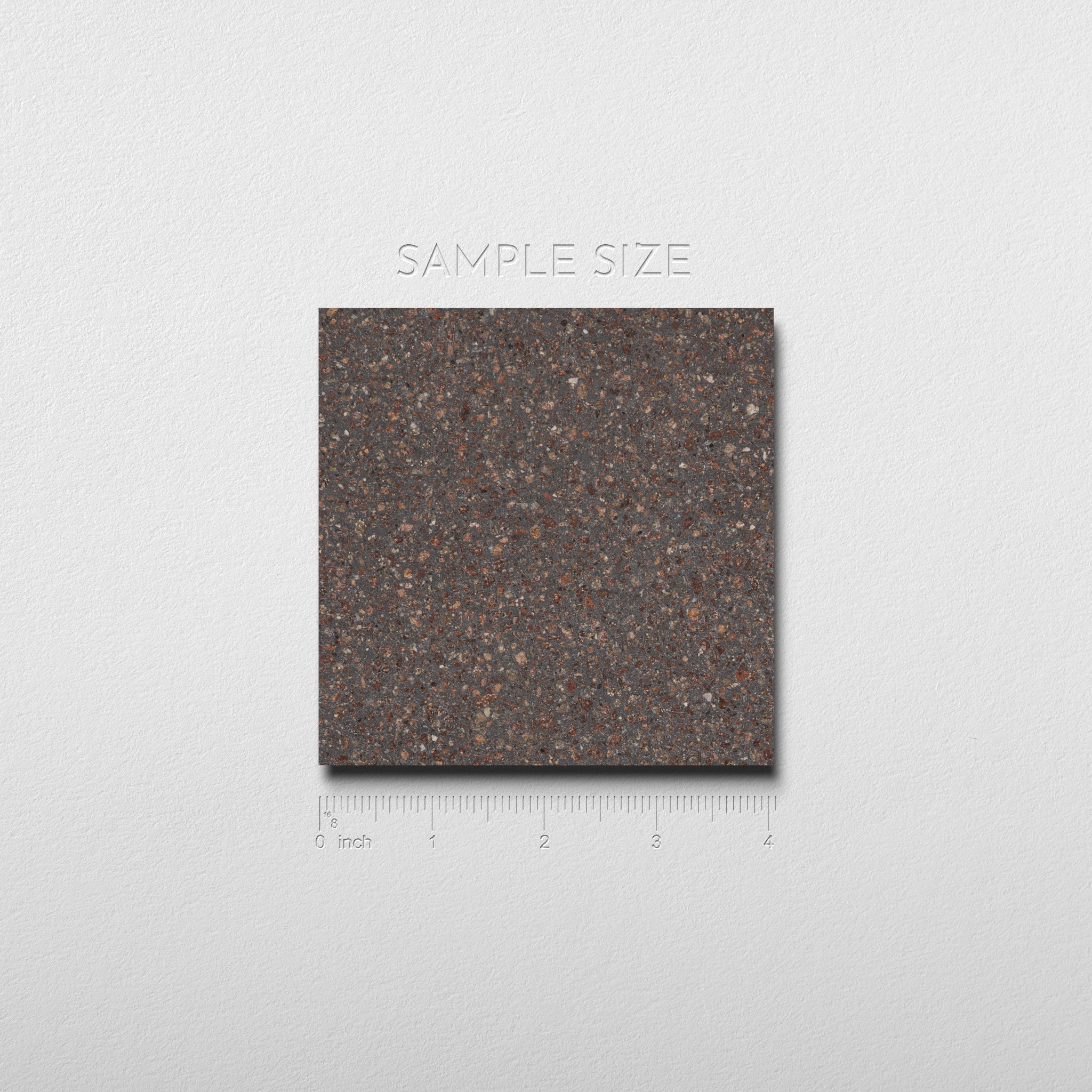 brown and gray terrazzo tile