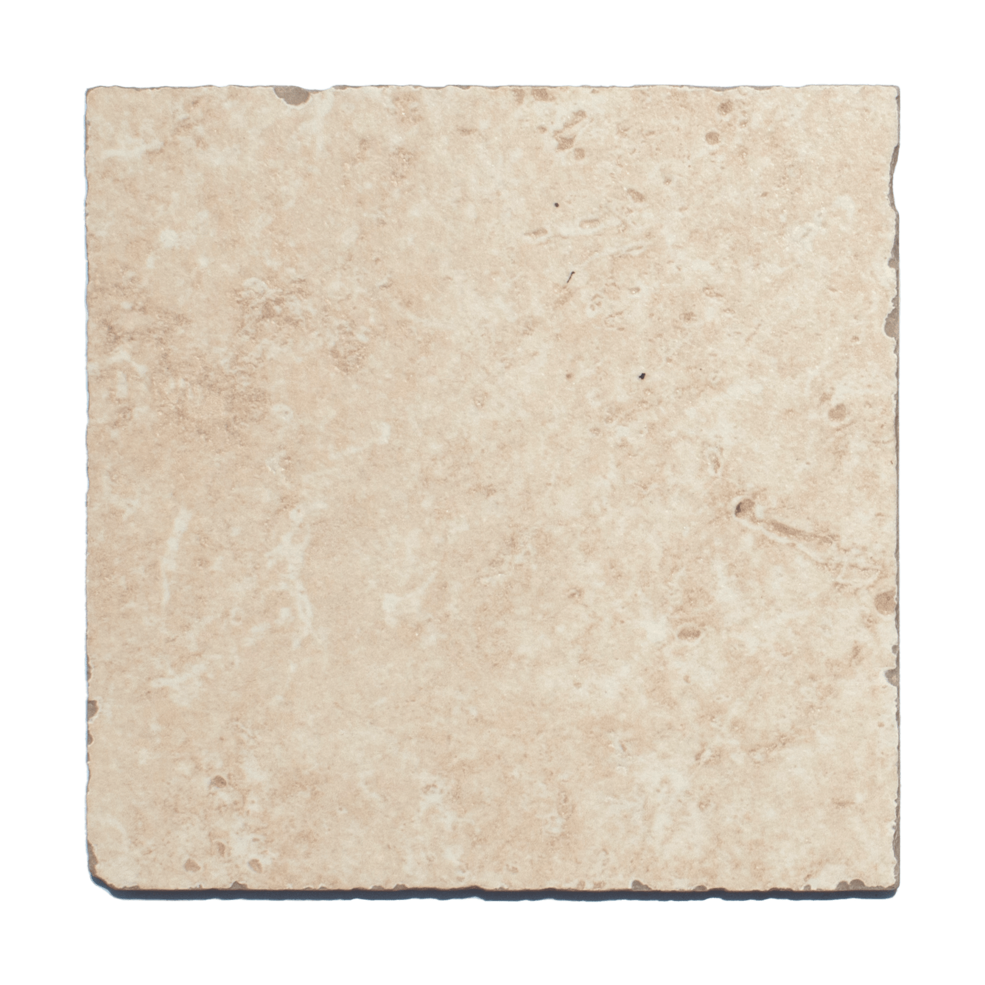 Travertine Tumbled Ivory 8x8 Porcelain Tile - Cemento Collection