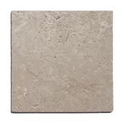 Travertine Tumbled Silver 8x8 Porcelain Tile - Cemento Collection