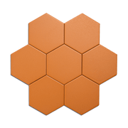 Trucco Hexagon Apricot 4.25x5 Full Body Porcelain Tile - Cemento Collection