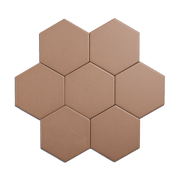 Trucco Hexagon Ash Brown 4.25x5 Full Body Porcelain Tile - Cemento Collection